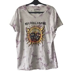 Sublime Women's Purple Tie Dye Band Tee M/L